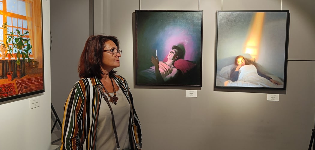 На открытии выставки "Отражение"