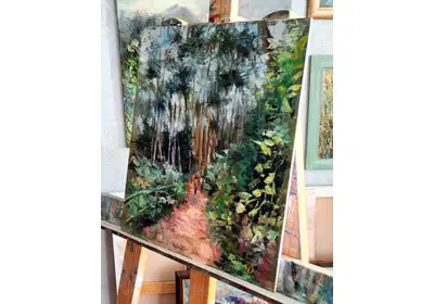 Картина маслом "Кисловодские терренкуры" на холсте