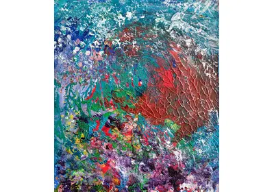 Монотипия "Красочный сон" - уникальное произведение искусства для вашего вдохновения художницы Нины Дивинской