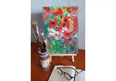 Картина "Оптимизм" в интерьере