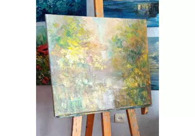 Холстна подрамнике с картиной "Осенняя мечта"