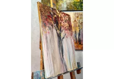 Холст на подрамнике с интерьерной картиной 
 "В осени"