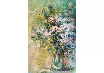 Весенней свежестью веет от картины «Весенняя улыбка» художник Нина Дивинская (Волгоград)