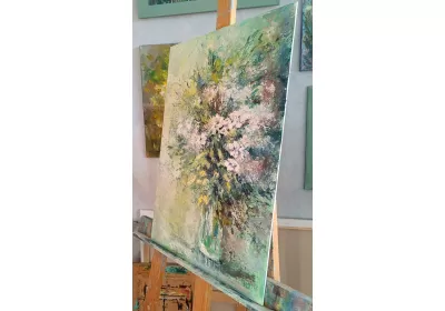 Картина маслом «Весенняя улыбка» 60×40 см