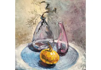 Купить картину маслом "Трио зимнего вечера" для уютного интерьера. Художник Нина Дивинская