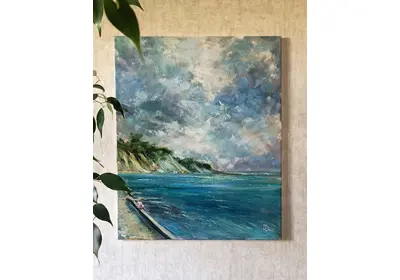 Картина с морским пейзажем "Непредсказуемое море"