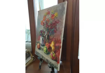 Холст с осенним натюрмотром на подрамнике