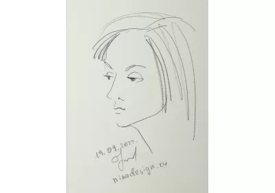 Наброски скетчи "Характеры" – эмоциональные портреты