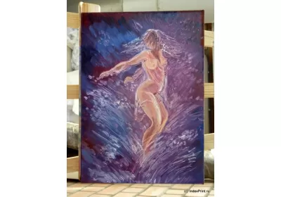 Картина "Девушка в брызгах"