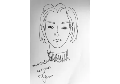 Наброски скетчи "Характеры" – эмоциональные портреты