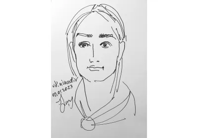 Наброски скетчи "Характеры" – эмоциональные портреты