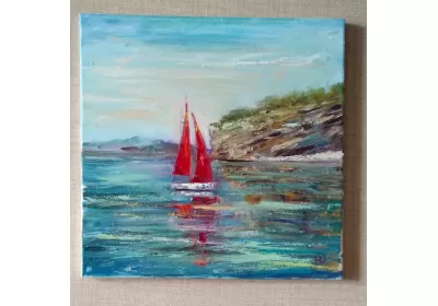 Яхта под алыми парусами морская прогулка Туапсинский район