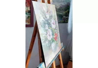 Картина маслом "Букет для души" на холсте