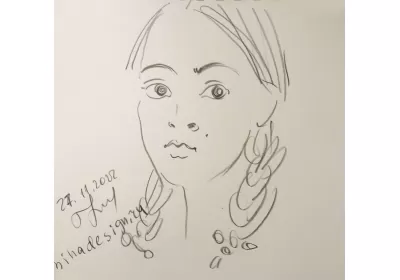 Наброски скетчи "Характеры" – эмоциональные портреты