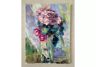 Картина "Осенние розы".