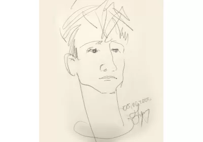 Линейный портрет Юрик