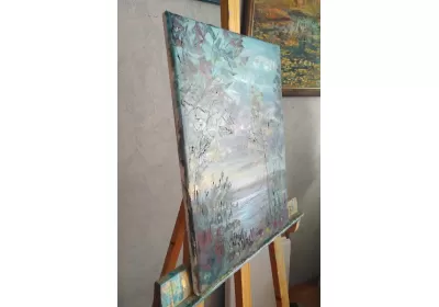 Холст на подрамнике с "Тихий вечер"