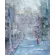 Картина "Зима в городе" заснеженная городская улица снежным вечером художника Нины Дивинской (Волгоград)