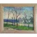 Картина с Волжским пейзажем "Весна в городе" в багетной раме.
