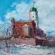 Картина маслом с городским пейзажем старого Выборга художник Нина Дивинская (Волгоград)